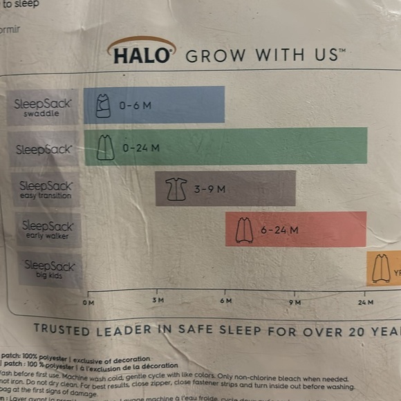 Halo sleep sack swaddle for birth to 3 months - Picture 6 of 7